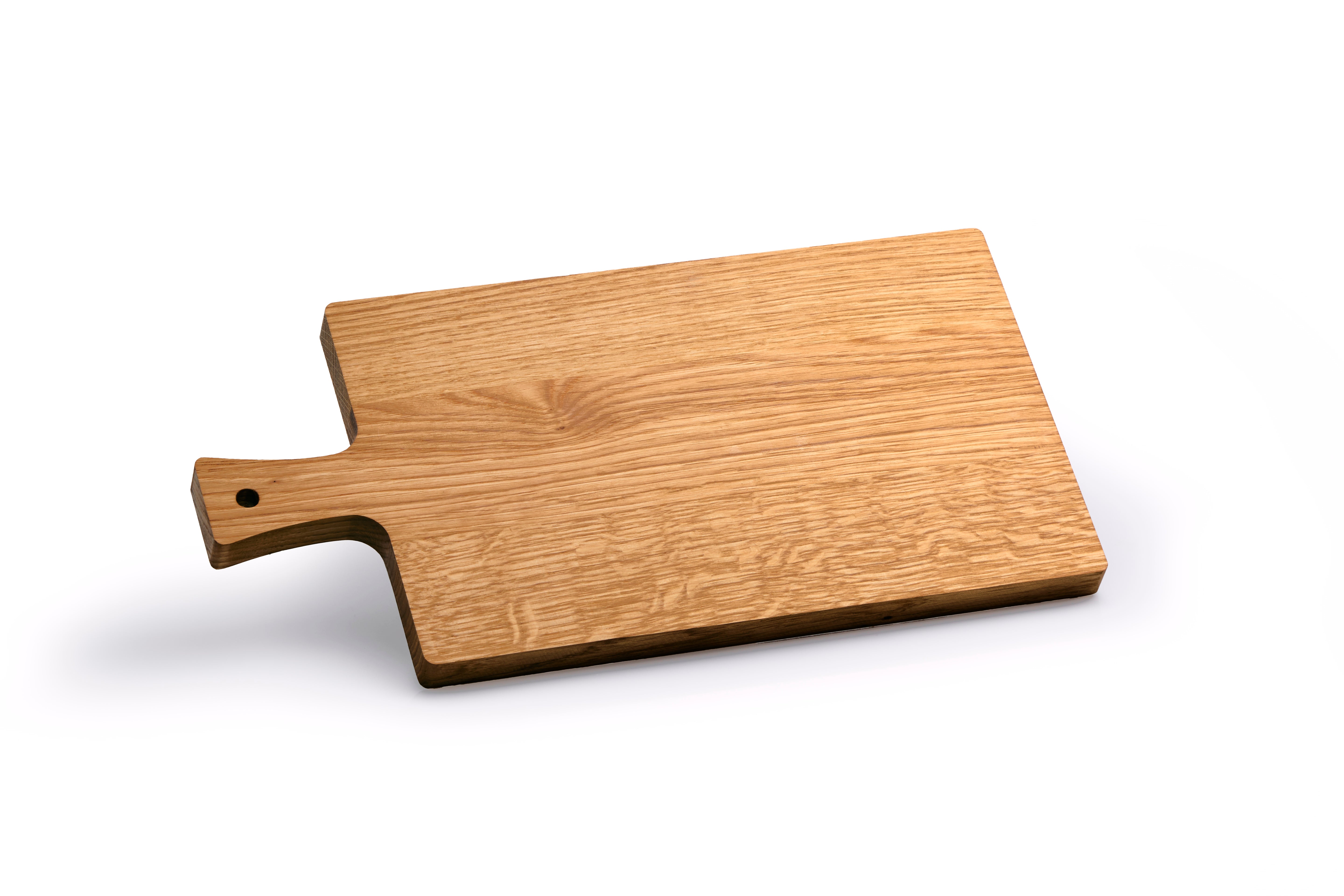 Medium (40x20x2) Rectangular Oiled Oak Cutting Board with Handle