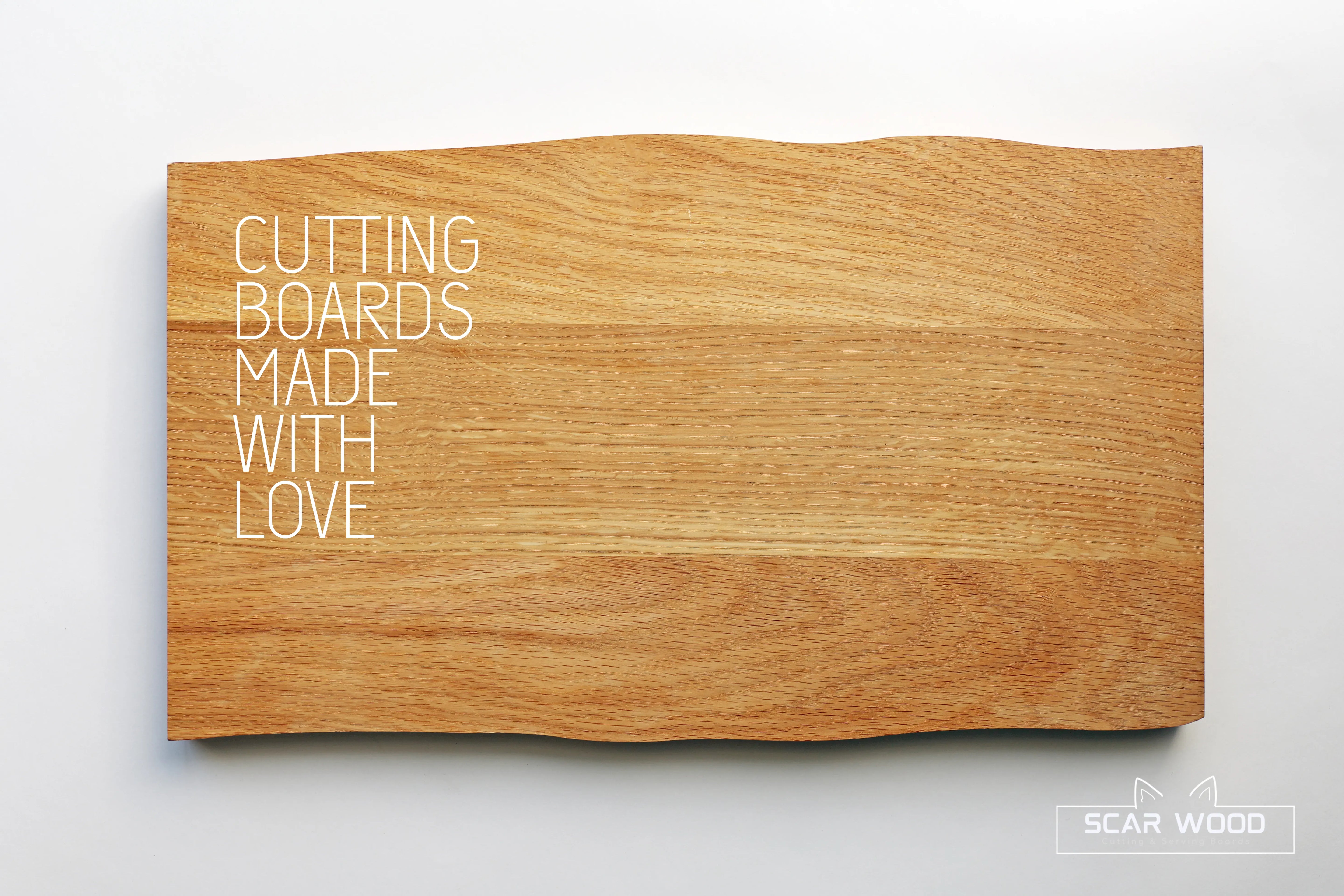 Large (45x27x2) Rectangular Oak Cutting Board