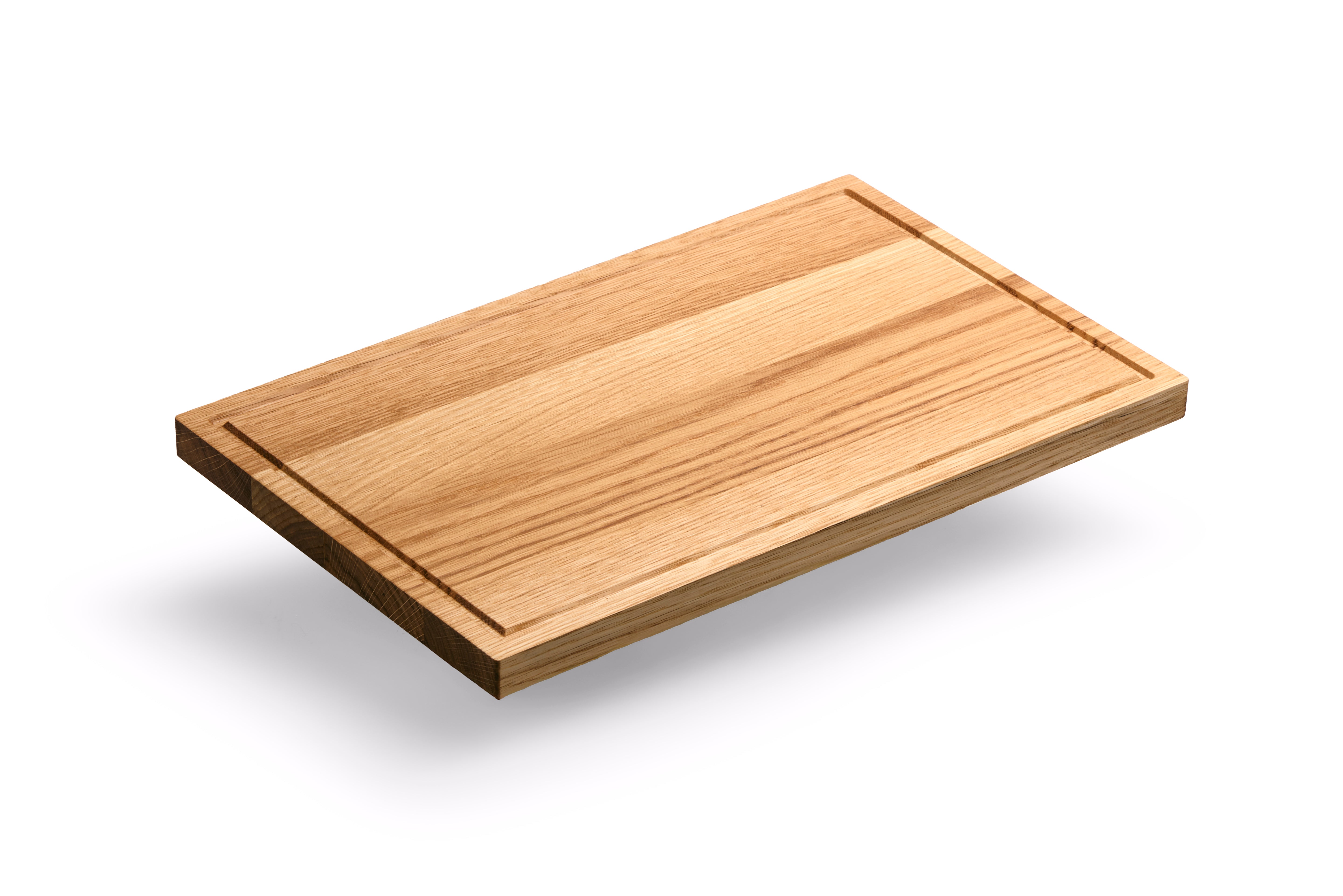 Rectangular Cutting Board with Groove - FSC® Oiled Oak 40x25x2 cm