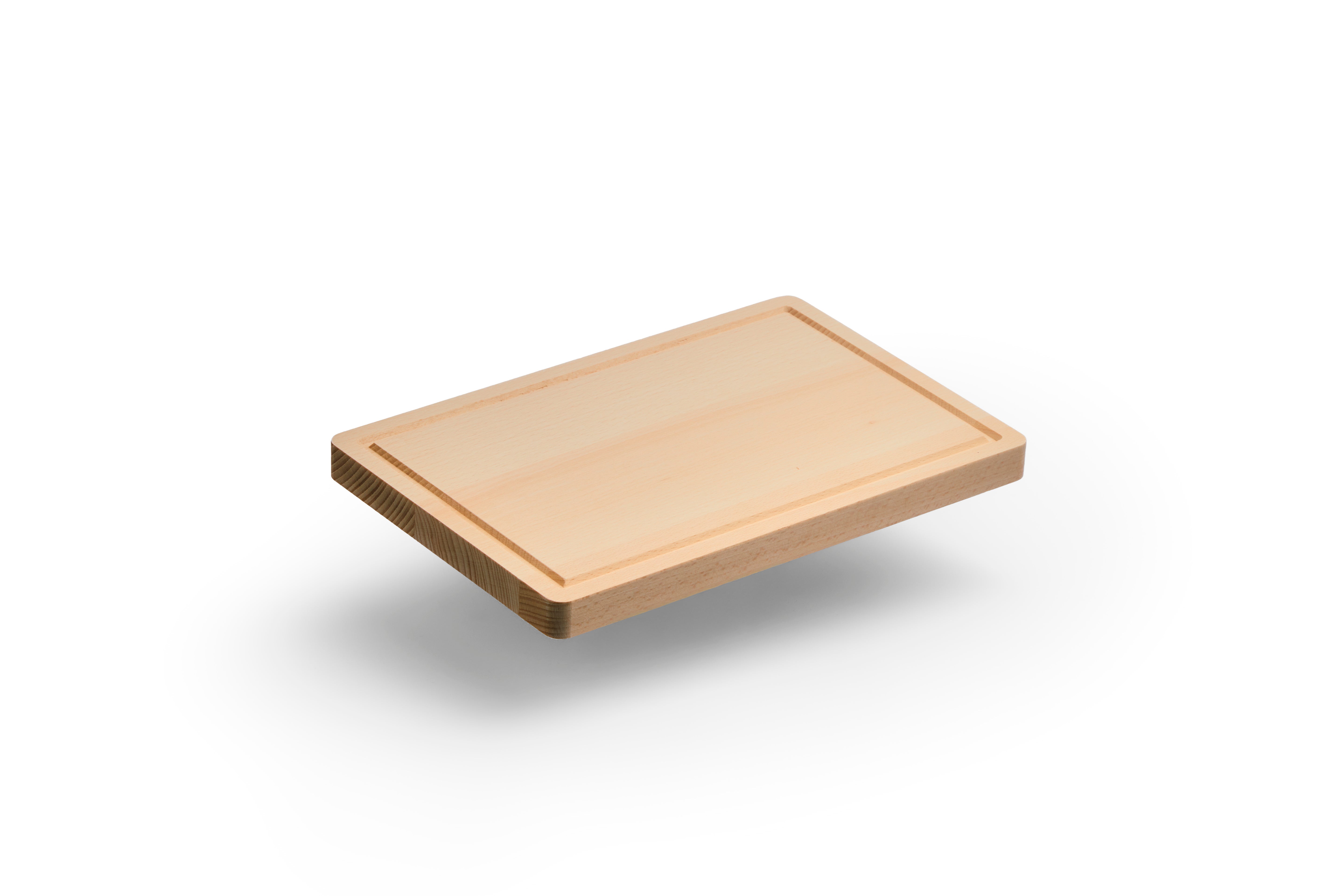 Cutting Board with Groove - FSC® Beech 30x20x2 cm