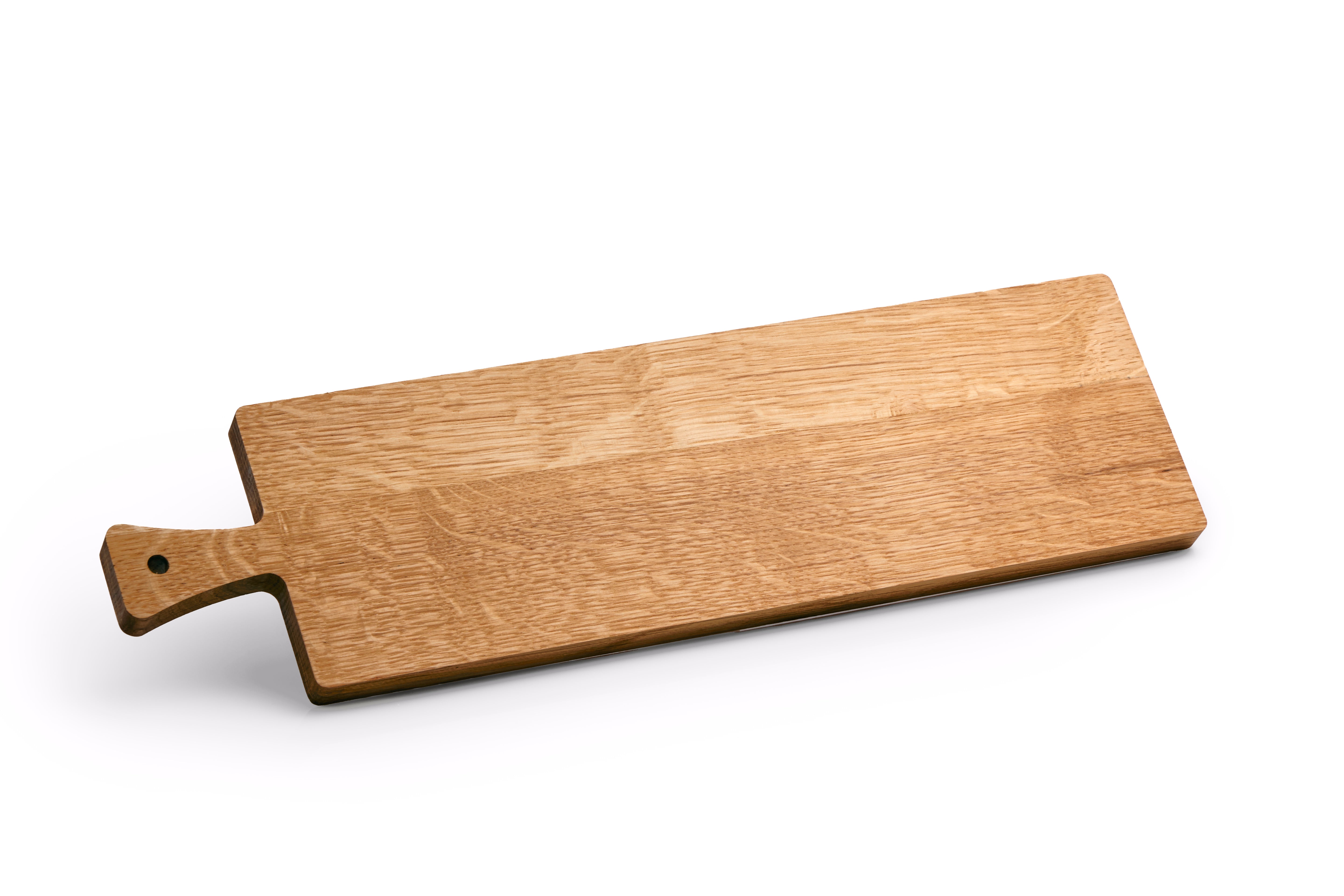 Cutting Board with Handle - FSC® Oiled Oak 55x15x2 cm